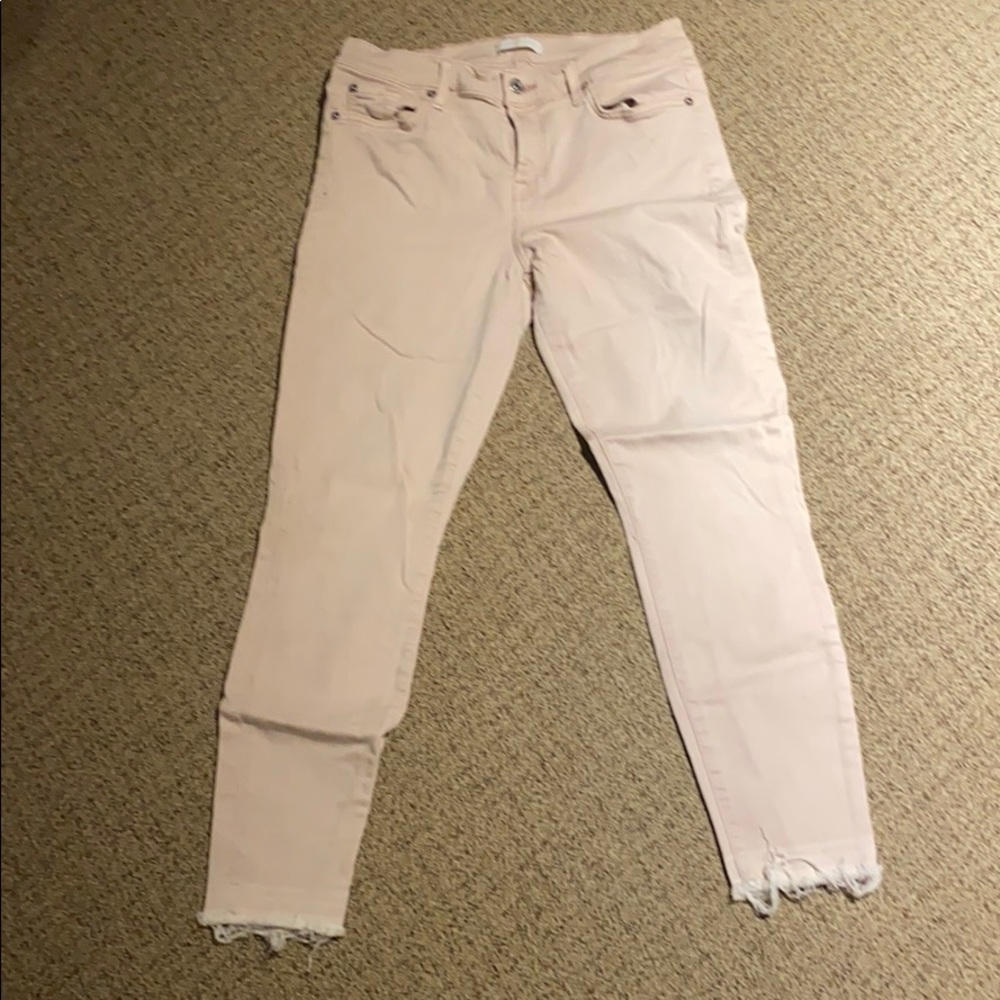Pale pink 7 for all man kind jeans